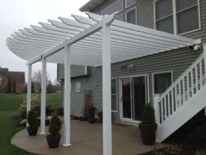 Vinyl Pergola | Non-Motorized