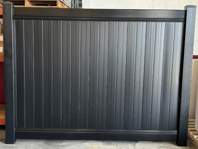 Black PVC Privacy Fence | Lakeshore Outdoor Living